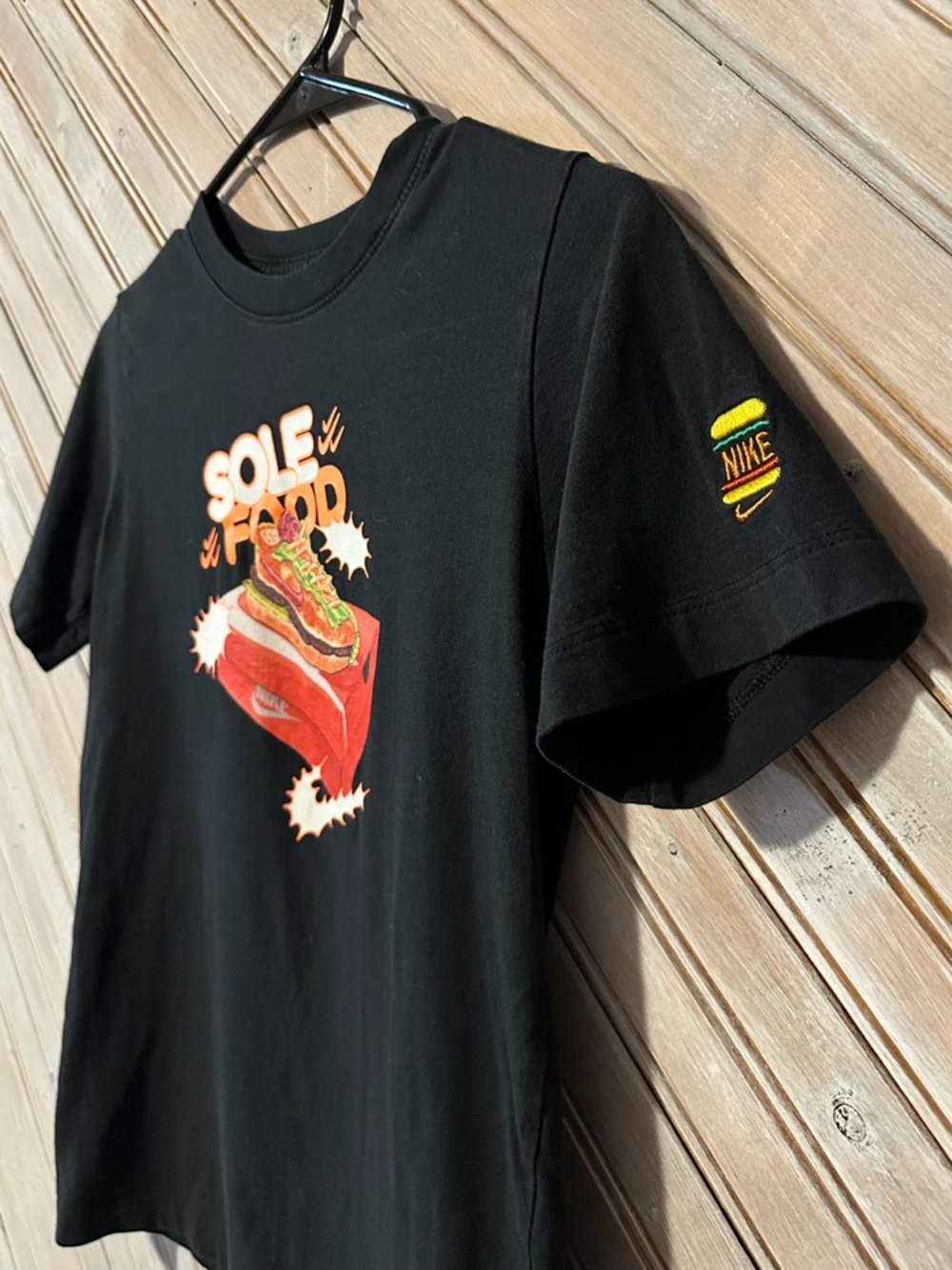 Nike Retro Embroidered Burger Logo ' 'Sole Food' Shoe Graphic Short Sleeve - Picture 2 of 6